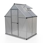 Serre en aluminium et polycarbonate Palram Canopia Mythos gris 6 x 4 m