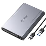 ORICO Aluminium Boîtier Disque Dur 2,5 USB 3.0, 5Gbps Externe HDD Boitier pour 2,5 Pouces SATA HDD SSD jusqu'à 6 to, Câble USB, Prise en Charge de l'UASP & du Trim (DD25U3)