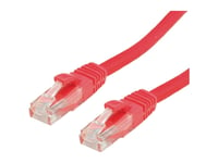 Value Value - Patch- Cable - Rj- 45 (M) To Rj- 45 (M) - 20 M - Utp - Cat 6A - Shaped, Without Haken - Red, Ral 3000 (21.99.1429)