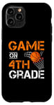 Coque pour iPhone 11 Pro Jeux amusants sur le basket-ball de quatrième année premier jour d'école