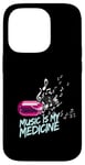 Coque pour iPhone 14 Pro Music is my Medicine for Music Lovers for a Music Lover