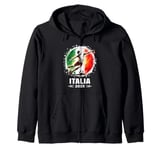 Italian Football from Italy Sports T-Shirt Italy 2025 Zip Hoodie