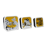 Half Moon Bay The Beatles Set of 3 Lunch and Snack Boxes Storage Yellow Submarin