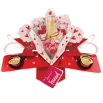 Pop Up Be My Valentine To A Special Friend Greeting Card 3D Valentines Cards