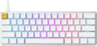 Gaming GMMK Compact (60%) - Clavier de Jeu mécanique, switches Brown (tactiles), Capuchons doubleshot, RGB, Hot-swappable et Personnalisable, Disposition QWERTY américaine - Blanc