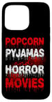 iPhone 15 Pro Max Scary Horror Movie Blood Popcorn Pajamas And Horror Movies Case