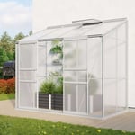 Vitavia Ida 3300 Växthus - 3,3 m2 Obehandlad 4mm Poly med sockel