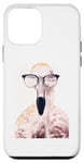 Coque pour iPhone 12 mini Lunettes de soleil Flamingo Bird Cool Birdwatcher Birdwatcher Birding Gift