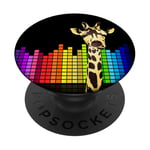 DJ Giraffe Rainbow High Saying Ironie Humour LOL Music PopSockets Swappable PopGrip