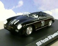 1/43 GREENLIGHT DIECAST 1958 PORSCHE 356 SPEEDSTER SUPER #71 BLACK STEVE MCQUEEN