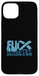 Coque pour iPhone 15 Plus Ruban bleu anti-diabète