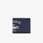 Lacoste Portefeuille moyen FG en cuir Taille Taille unique Croc 80s Marine