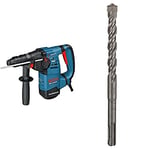 Bosch Professional Perforateur GBH 3-28 DFR (800 W, Force de Frappe Maxi : 3,1 J, Mandrin Interchangeable SDS Plus) + Foret SDS plus (pour le béton, Ø 12 mm, longueur 165 mm)