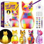 DIY-LAOESE Kit de Peinture Lampe de Chat Veilleuse 3D, Cadeau Fille 6 7 8 9 10 12 Ans, Loisirs Créatifs Bricolage Enfant, Jouet Fille Garcon, Kit d'Arts et d'Artisanat, Idee Cadeau Fille 4-12 Ans