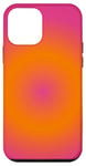 Coque pour iPhone 12 mini Dégradé simple de couleur rose et orange