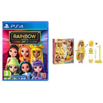 Rainbow High: Panique sur le Podium - PS4 + RAINBOW HIGH Poupée Mannequin avec Slime et Animal de Compagnie - Sunny (Jaune)