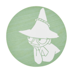 Muurla Moomin lasinalunen Ø10 cm Snufkin