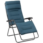 Lafuma Mobilier - Fauteuil Relax Jardin - Chaise Longue Matelassé Zéro Gravité - Xl - Rsx Clip Xl - Aircomfort® - Bleu Coral Blue