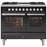 Ilve PD10IWE3MG 100cm Roma Mixed Fuel Range Cooker In Matt Graphite