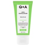 QA Q+A AHA Exfoliator Body Scrub Travel Size 50 ml