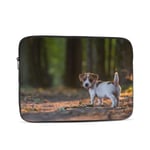 Laptop Case,10-17 Inch Laptop Sleeve Case Protective Bag,Notebook Carrying Case Handbag for MacBook Pro Dell Lenovo HP Asus Acer Samsung Sony Chromebook Computer,Jack Russel Puppy Autumn Alley 10 inch