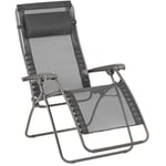 Lafuma Mobilier - Fauteuil Relax Jardin - Chaise Longue Zéro Gravité - Rsxa Clip - Batyline® Iso - Noir