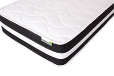 Starlight Beds - Single Mattress, 3ft 3D Quilted Sprung Mattress (3ft x 6ft3) 90cm x 190cm