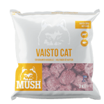 Mush Vaisto Cat Nöt-Gris Vit 3 kg - Köttbullar 3-pack