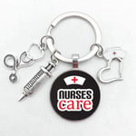 HNKPWY Beautiful Doctor Angel Pattern Badge Keychain Mini Medical Model Best Nurse Day Keychain Medical Graduation Gift-11