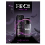 Coffret Fête Des Pères Axe Provocation : Eau De Toilette, Déodorant