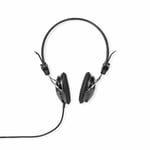 HQ Headphones Earphones On-Ear 3.5mm Wired Black Hifi TV Mobile MP3