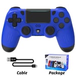 Blue Data Frog-Manette De Jeu Sans Fil Compatible Bluetooth, Manette De Jeu Pour Ps4, Slim, Pro, Pc, Touristes, Manette De Vibration Pour Ios, Android ""Nipseyteko