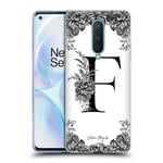 OFFICIAL NATURE MAGICK B & W FLORAL MONOGRAM 1 GEL CASE FOR GOOGLE ONEPLUS PHONE