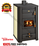 Poêle à Bois Arrière Chaudière Brûleur  Chauffage Prity S3W21 16,4+4,8kw.  EEK-A