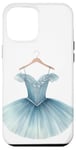 Coque pour iPhone 12 Pro Max Blue Ballerina Girl Tutu de danse lyrique musicale