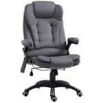Rootz Vinsetto kontorsstol med massage- och värmefunktion - Ergonomisk stol - Höjdjusterbar stol - 6 vibrationsmassagepunkter - Lätt rörlighet - Juste