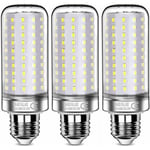 Ampoules LED 26W, Équivalent 200W Ampoule Incandescente, 3000Lm, 6000K Blanc Froid, Ampoules à E27 Vis Edison, 3 Pièces [Classe énergétique E]