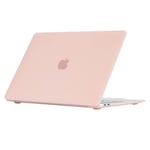 EooCoo Coque MacBook Air 13 Pouces A2337 A2179 A1932, Plastique Case Rigide Étui pour 2020 2019 2018 MacBook Air 13.3 Retina avec Touch ID - Rose