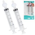 Blendura 2 Lot Seringue Nasale Bébé 10 ml, Bébé Irrigateur Nasal Sécurité Confort, Aspirateur Nasal Portable Réutilisable, Dispositif d'irrigation Nasale de Bébé