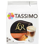 Tassimo L'OR Latte Macchiato Caramel Coffee Pods (Pack of 5, Total 80 pods, 40 