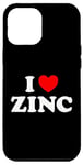 Coque pour iPhone 12 Pro Max I Love Zinc Drôle Vitamine Z Système Immunitaire Boost Santé Diète