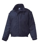 Siggi Group Blouson aviateur argenté Veste Bomber, Bleu, XS Homme