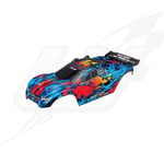 [FR] Traxxas Carrozzeria Rustler 4Wd Verniciata Rossa Completa Di Supporti E Acc