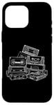 Coque pour iPhone 16 Pro Max Love Retro Mixtape 80's Blank Cassette Tape Shirt Cadeaux