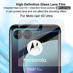 Imak Härdat Glas Linsskydd + Ytterskärmskydd Motorola Razr 40 Ultra