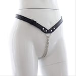 LBBD RrAL String Ceinture Réglable Femme Chasteté Pantalon avec Chaîne Métal Harnais Cuir Se'x Toy Lunettes de Soleil