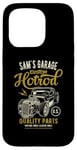 Coque pour iPhone 15 Pro Sam's Hotrod Garage Voiture Classique Sam