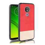 Motorola Moto G7 Play kaksivärinen yhdistelmäkotelo - Punainen