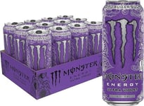 Monster Energy Ultra Violet Zero Sugar Energy Drink Cans 473ml - Pack of 12