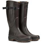 WELLINGTON BOOTS Ladies Aigle Parcours 2 Vario Wellies UK 6.5 EU 40 Brun Brown